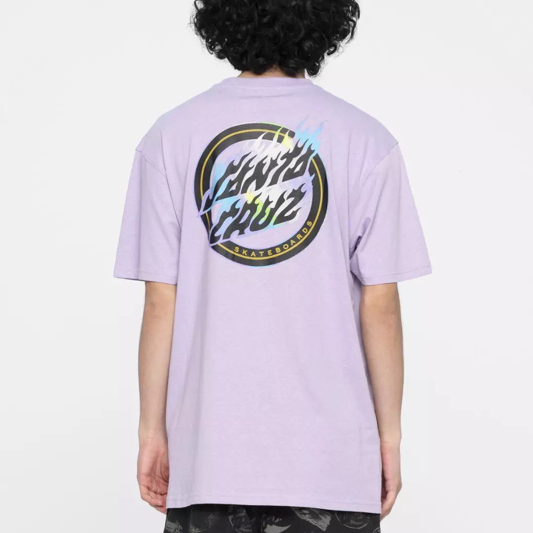 T-SHIRT SANTA CRUZ HOLO FLAMED DOT