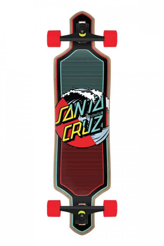 CRUISER SKATE SANTA CRUZ WAVE DOT SPLICE 9" X 36"