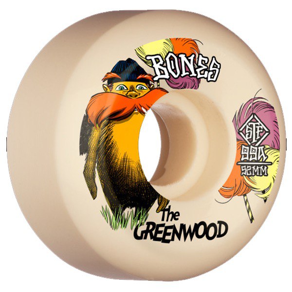 RUOTE BONES GREENWOOD 52MM V5 SIDECUT 99A